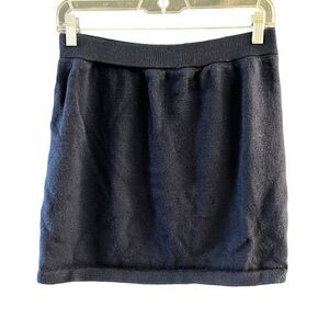 St John Basics 6 navy blue Santana knit pull on skirt